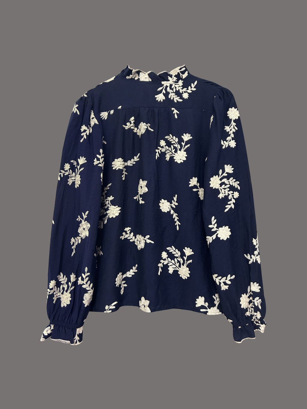 Loose Cotton Embroidery Patterns Vintage Shirt