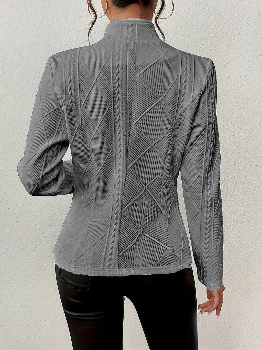 Geometric Dressy Buckle Regular Fit Blazer