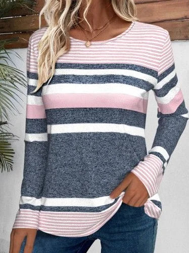 Jersey Casual Crew Neck Loose T-Shirt