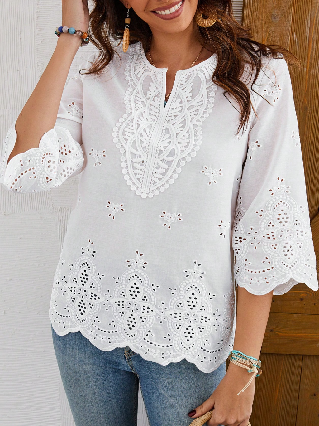 Others Plain Loose Elegant Shirt