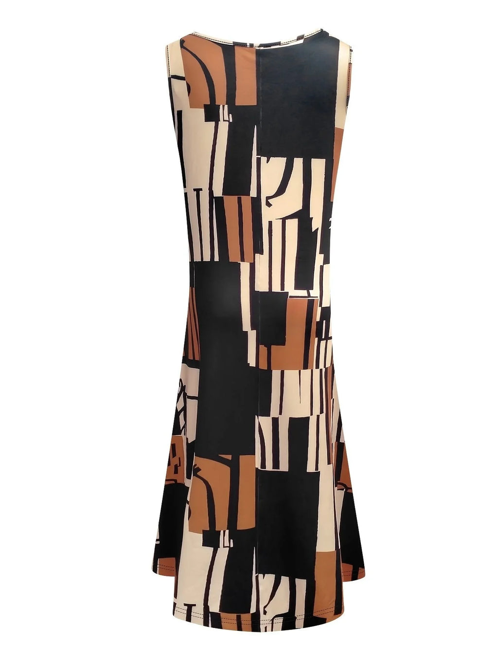 Loose Crew Neck Elegant Dress With No