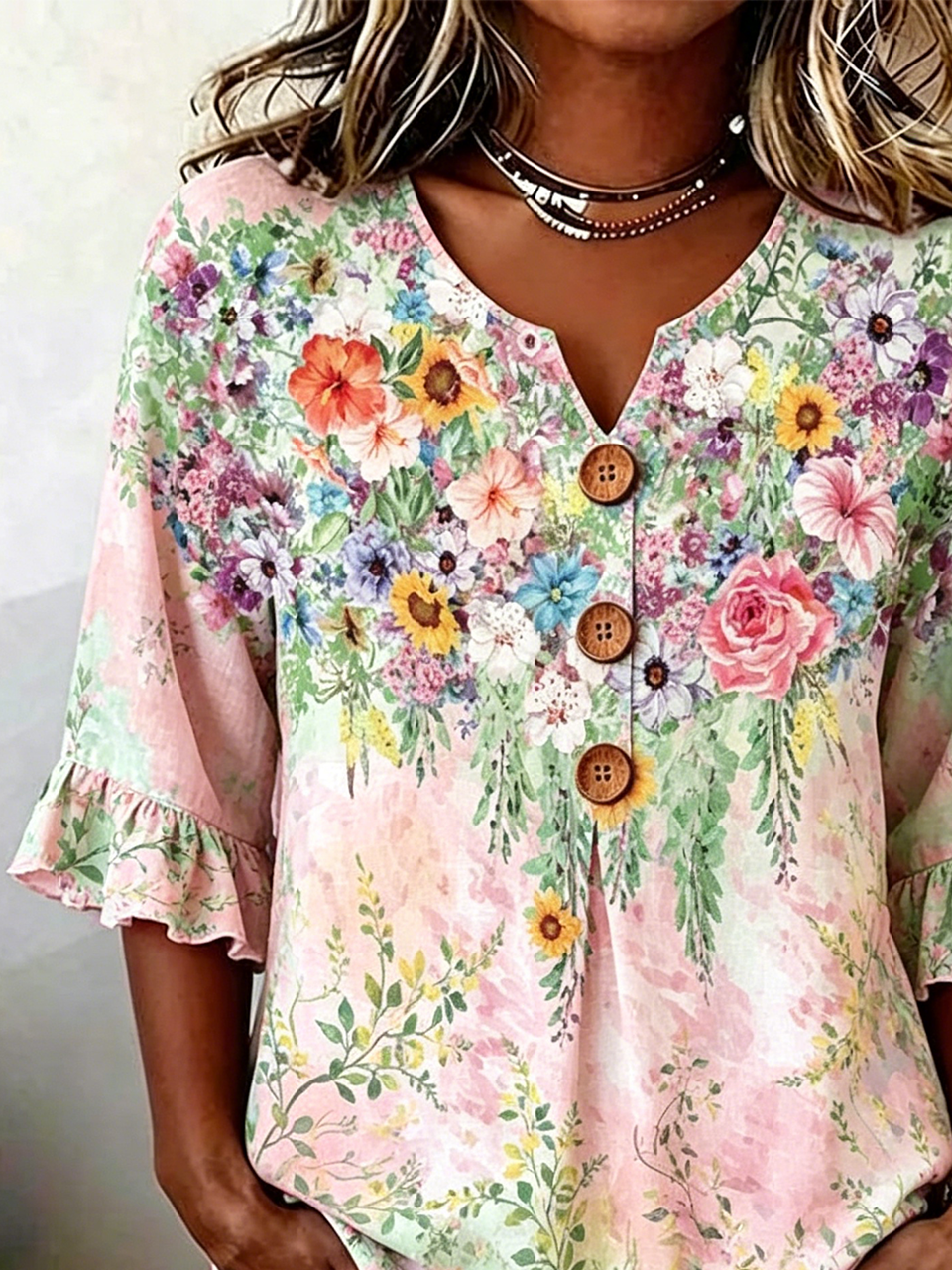 Loose Vintage Others Floral Shirt