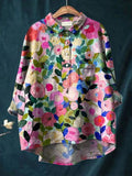 Floral Pattern Casual Shirt