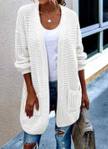Casual Cotton Regular Fit V Neck Cardigan