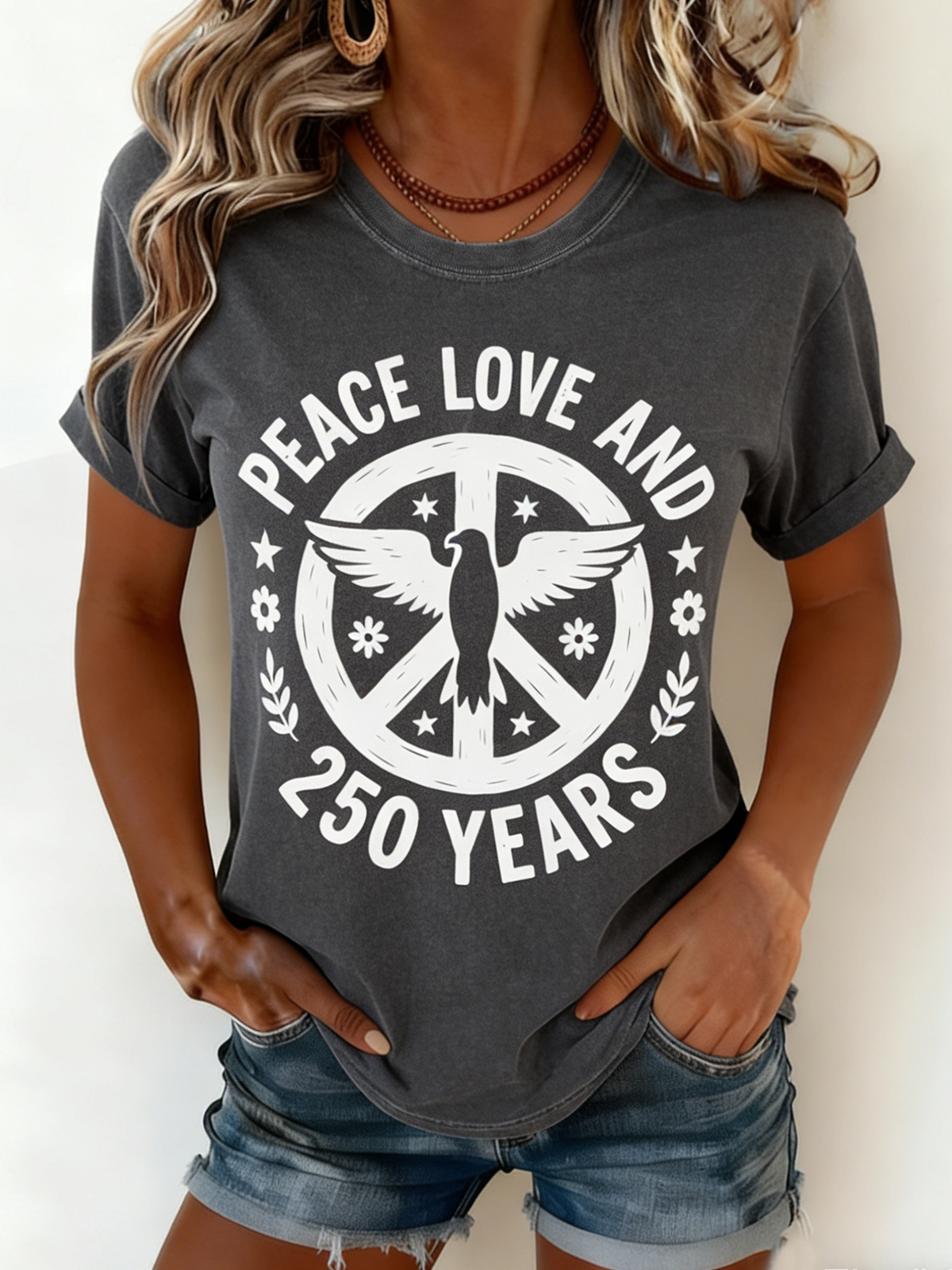 Vintage Cotton Crew Neck T-Shirt