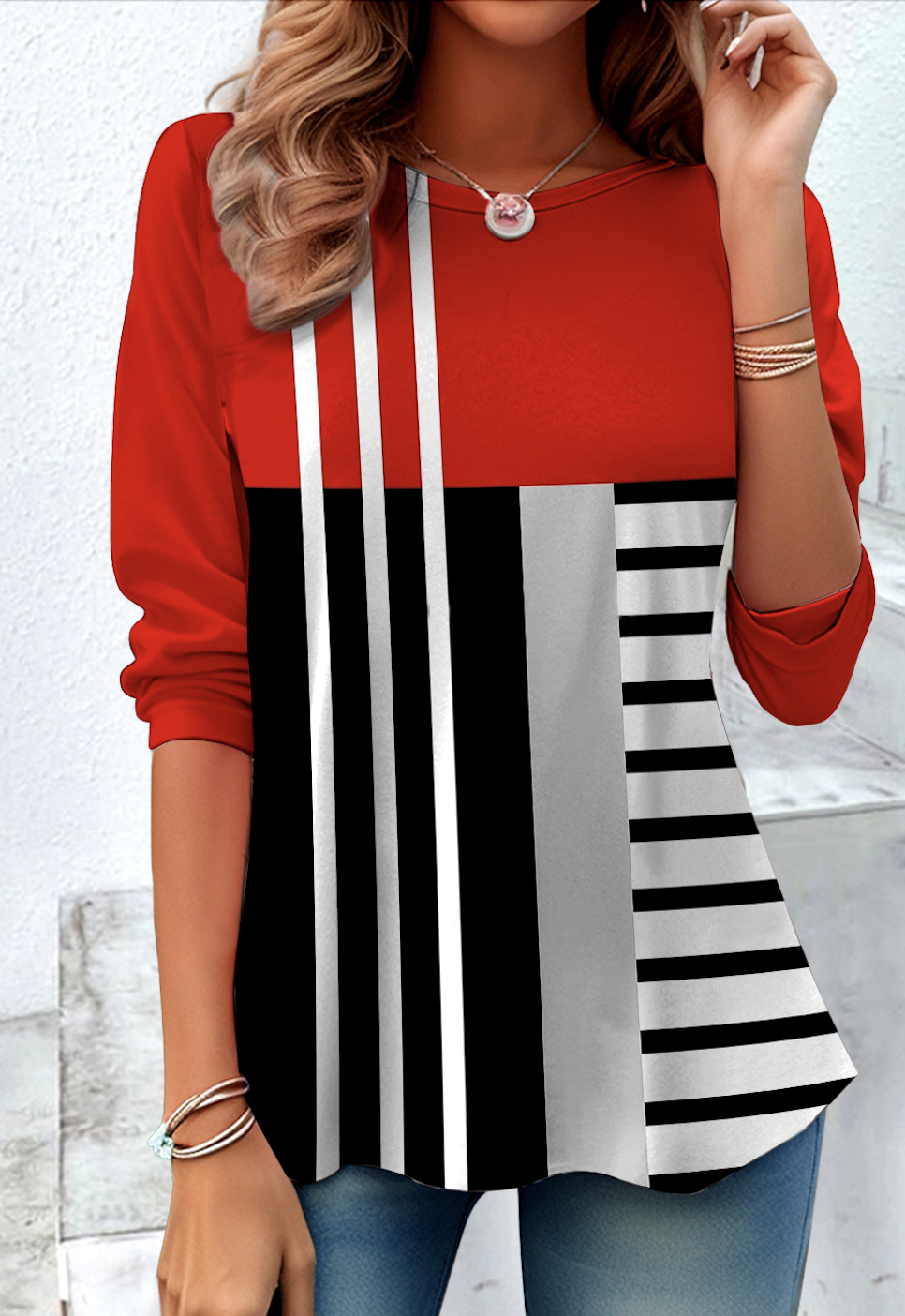 Casual Plaid T-Shirt