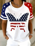 Cotton Elegant Butterfly T-Shirt