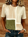 Casual Regular Fit Cotton Crew Neck T-Shirt