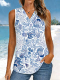 V Neck Casual Tank Top
