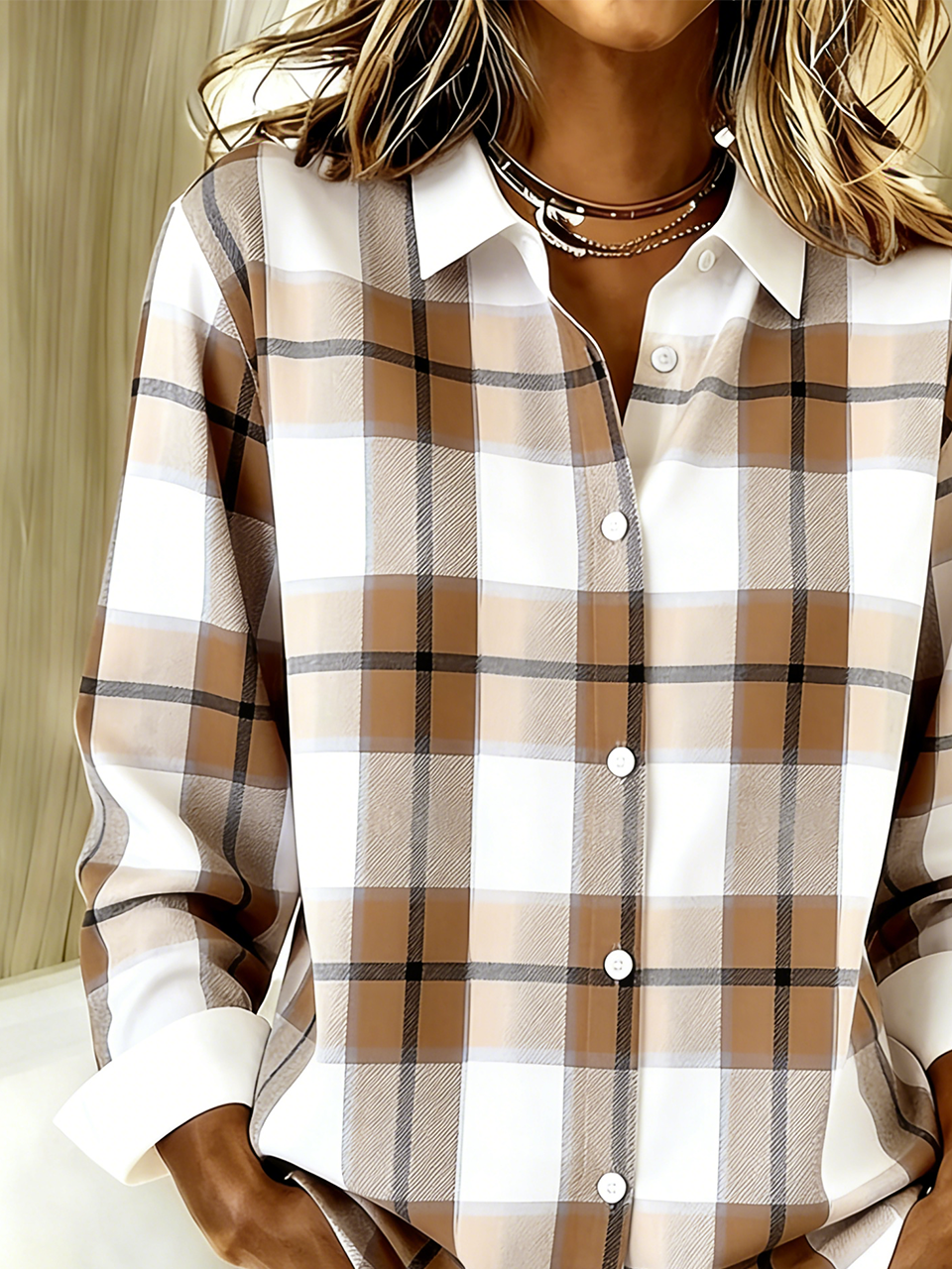 Shirt Collar Loose Vintage Shirt