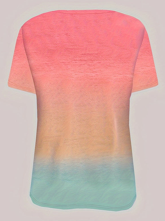 Simple Casual Round Neck Long Sleeve T-Shirt