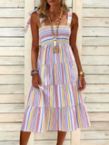 Striped Casual Regular Fit Others Dress With No