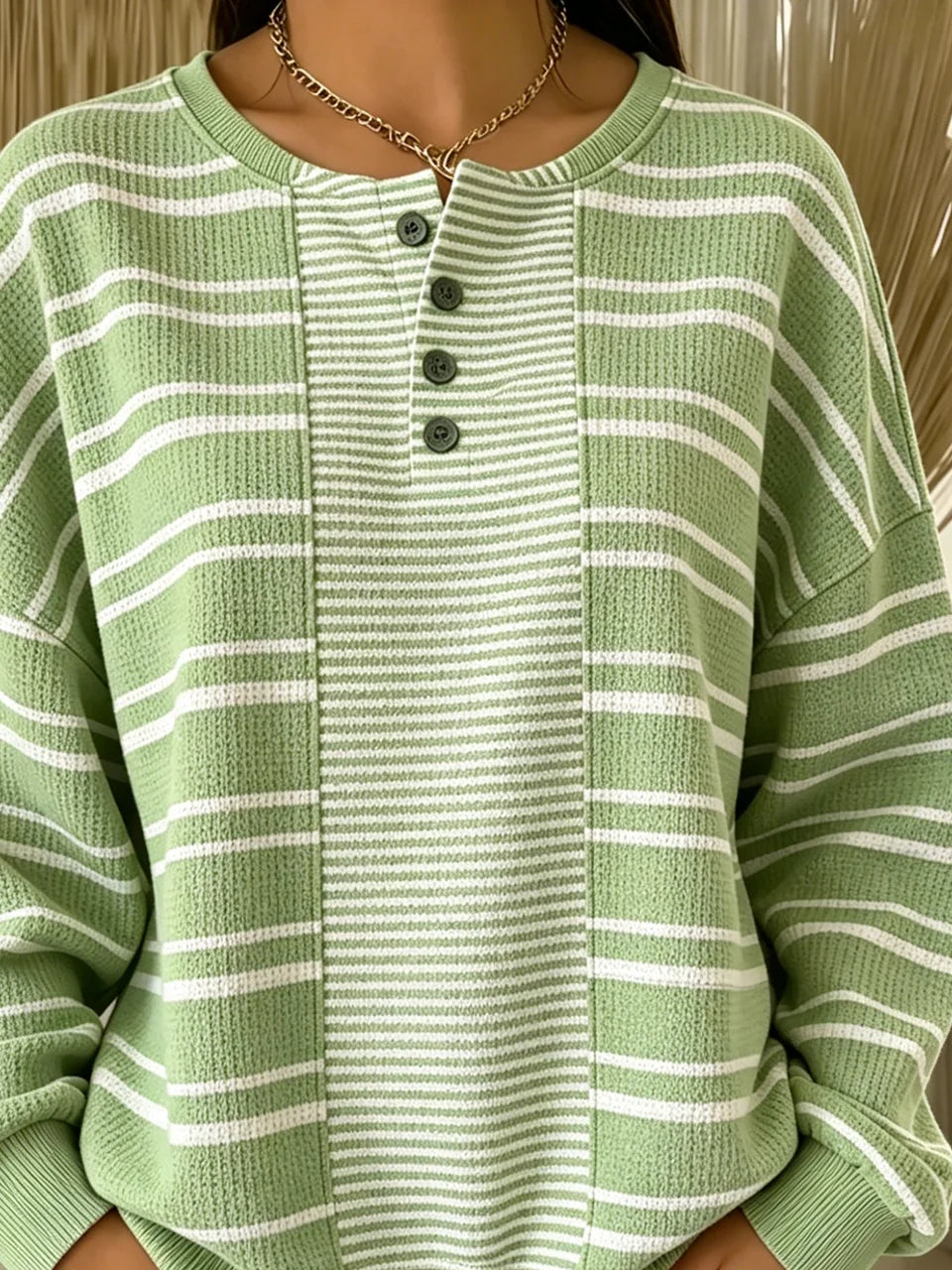 Striped Loose Others Casual Sweatshirt