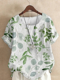 Crew Neck Casual Regular Fit Blouse