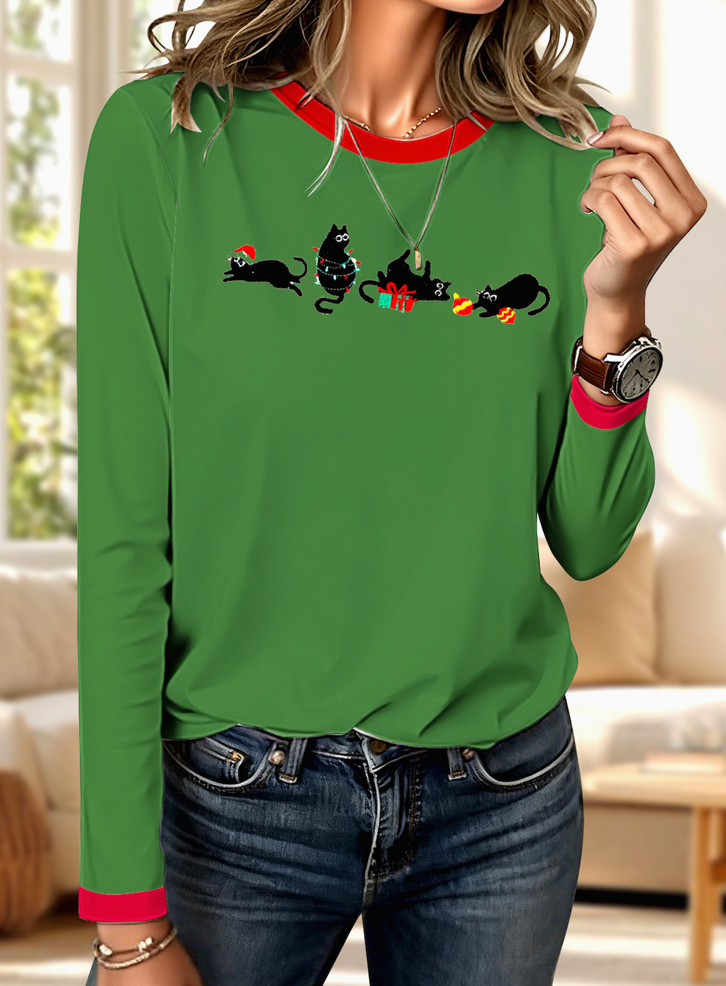 Regular Fit Vintage Crew Neck Cotton T-Shirt