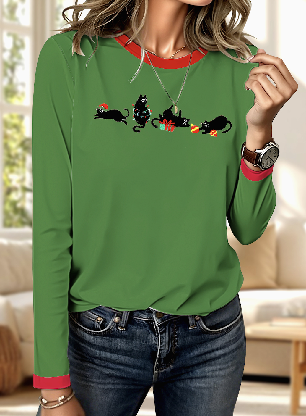 Regular Fit Vintage Crew Neck Cotton T-Shirt
