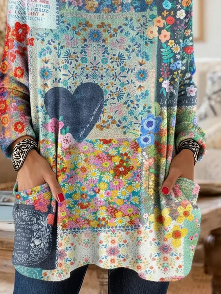 Printing Casual Heart/Cordate Hoodie Hoodie