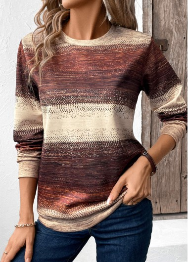 Loose Crew Neck Cotton-Blend Vintage T-Shirt