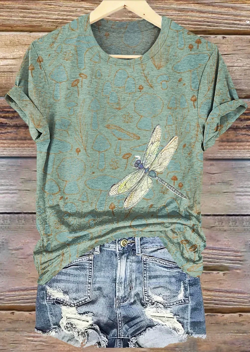 Cotton Crew Neck Casual T-Shirt