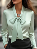 Plain Others Elegant Loose Shirt