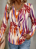 Jersey Regular Fit Casual V Neck T-Shirt