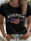 Women's 250 Printed Casual T-Shirt