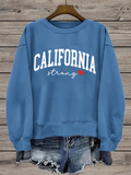Women's California Strong Print Sweatshirt