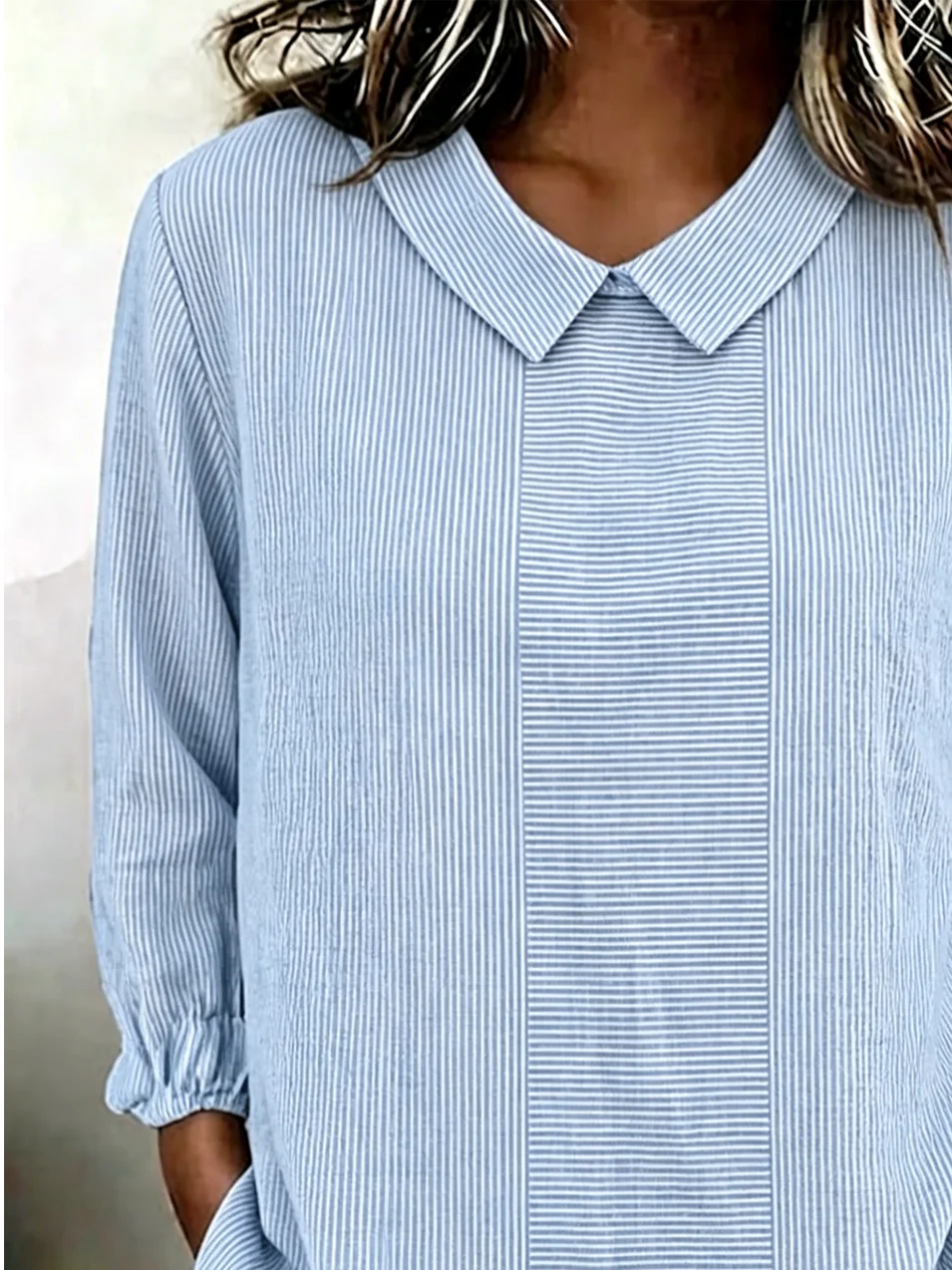Vintage Loose Striped Others Shirt