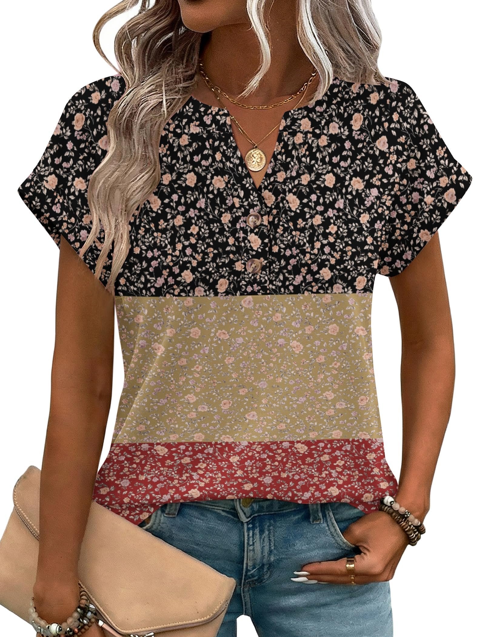 V Neck Loose Elegant T-Shirt