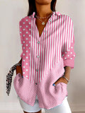 Cotton Casual Geometric Shirt