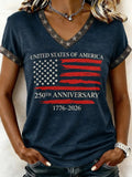 Women's 250th Anniversary Print T-Shirt