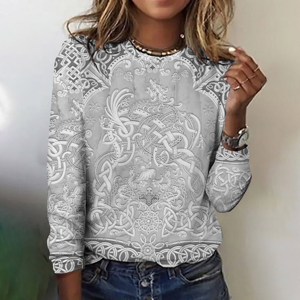 Casual Crew Neck Cotton T-Shirt