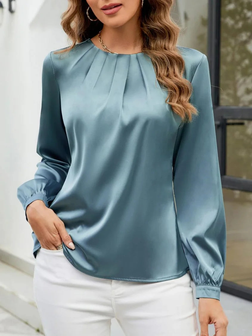 Plain Others Elegant Loose Shirt
