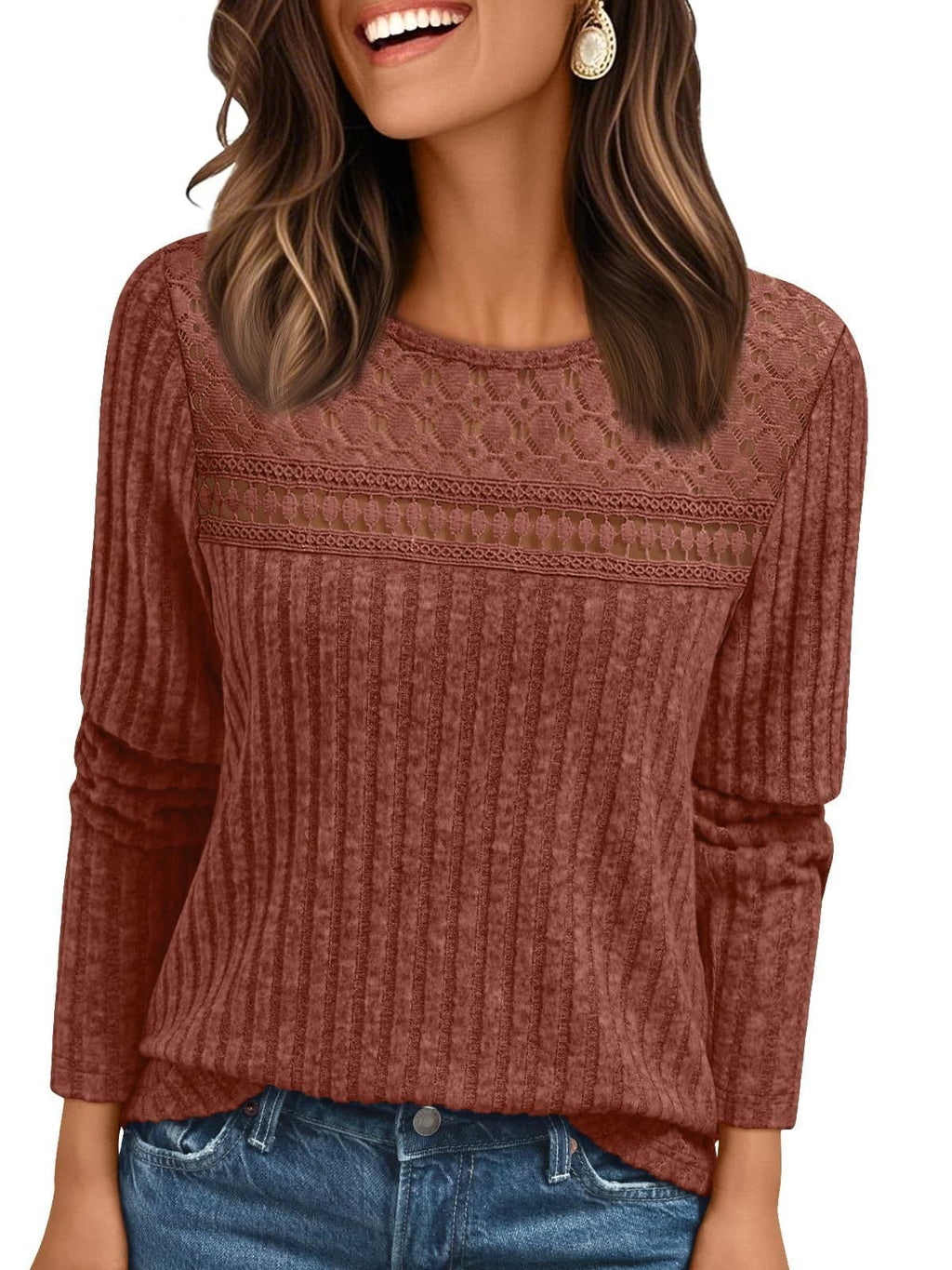 Cotton-Blend Elegant Loose T-Shirt