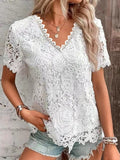 Loose Lace Elegant T-Shirt
