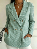 Elegant Striped Loose Others Blazer