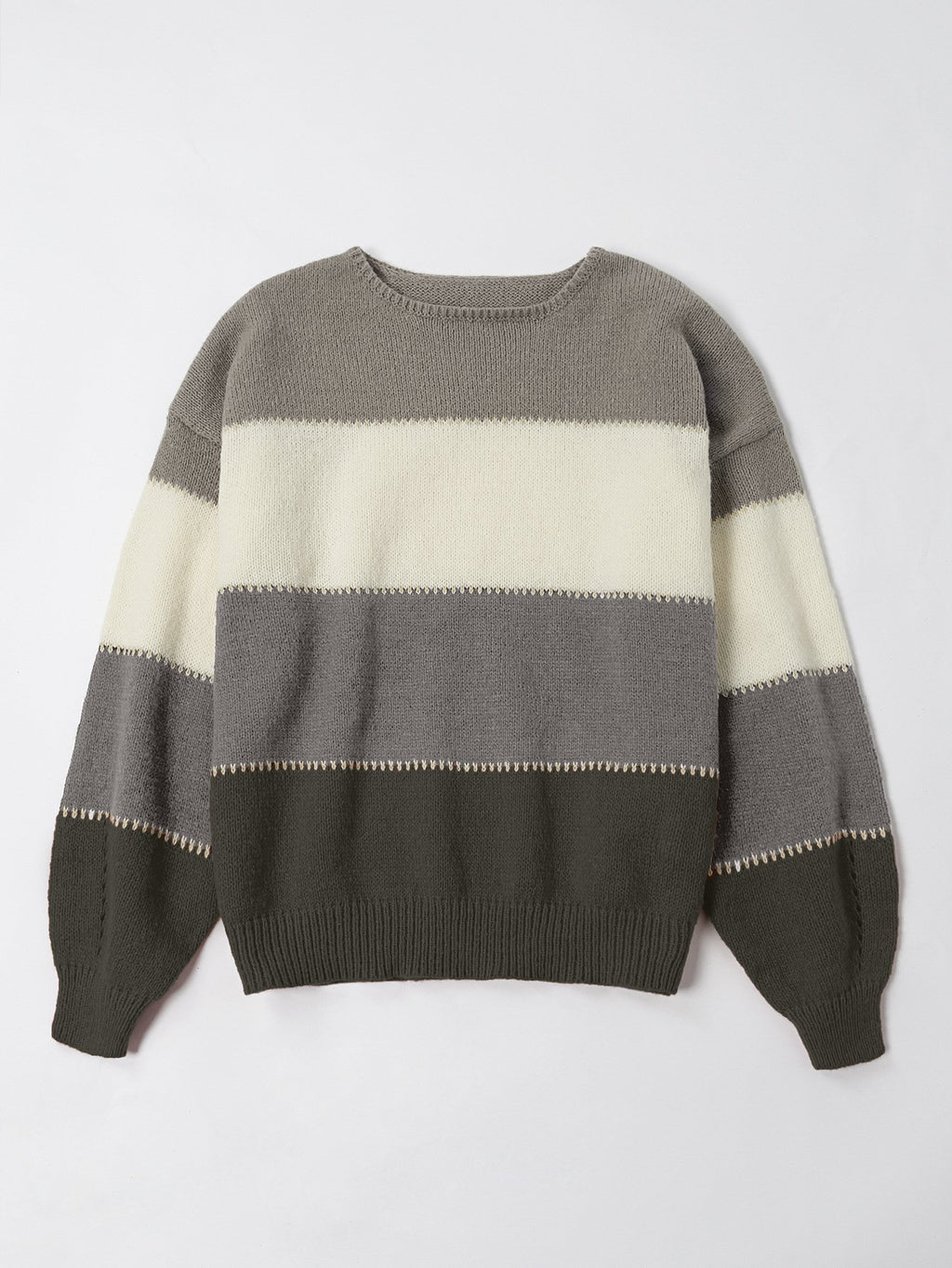 Casual Loose Color Block Sweater