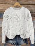 Knitted Casual Printing Sweater
