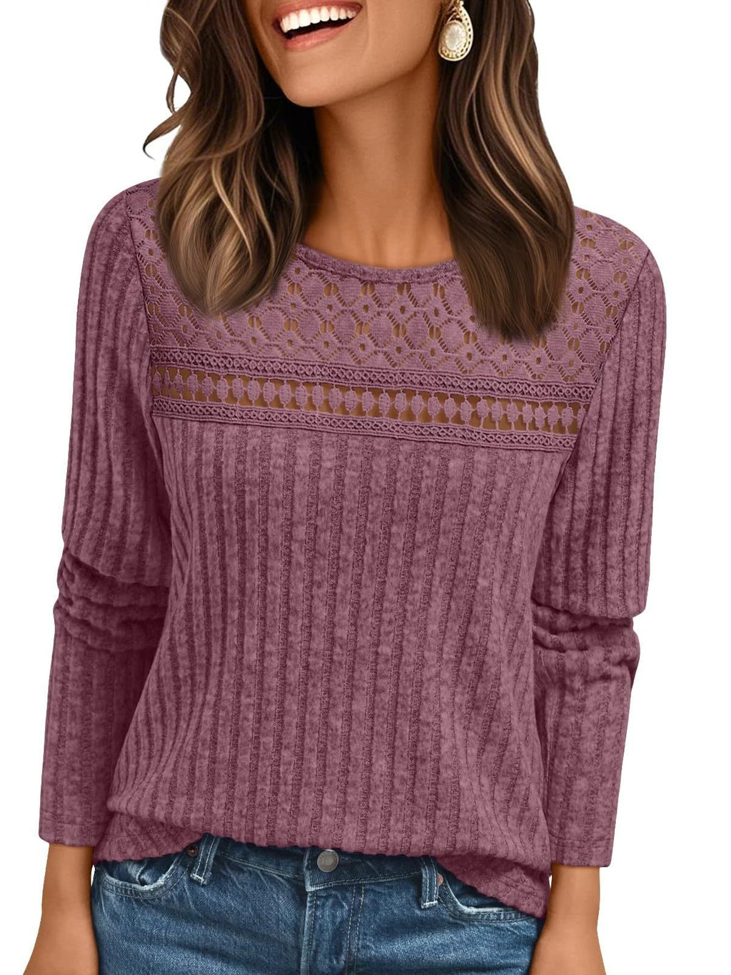 Cotton-Blend Elegant Loose T-Shirt