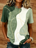Casual Cotton Striped Regular Fit T-Shirt
