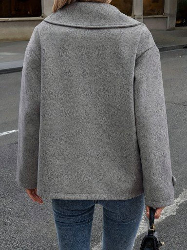 Plain Casual Regular Fit Jacket