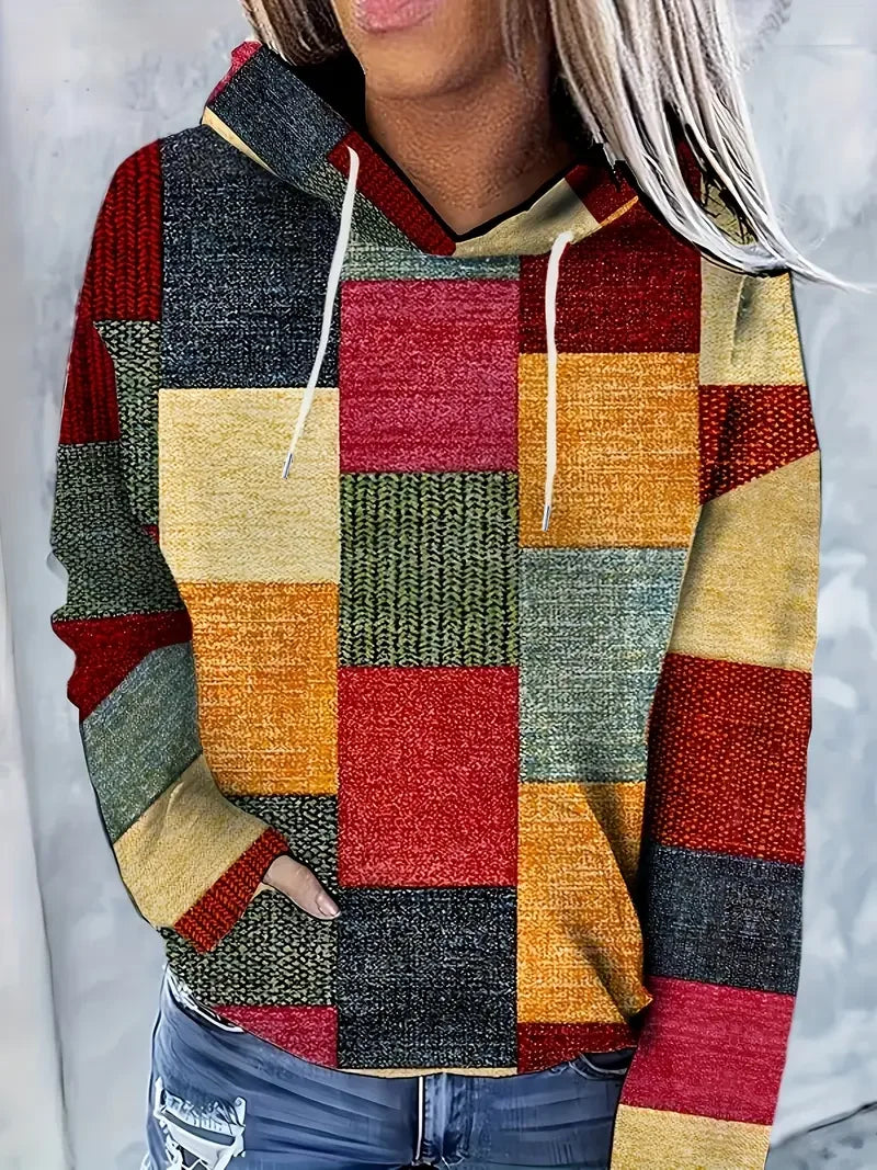 Abstract Casual Printing Hoodie