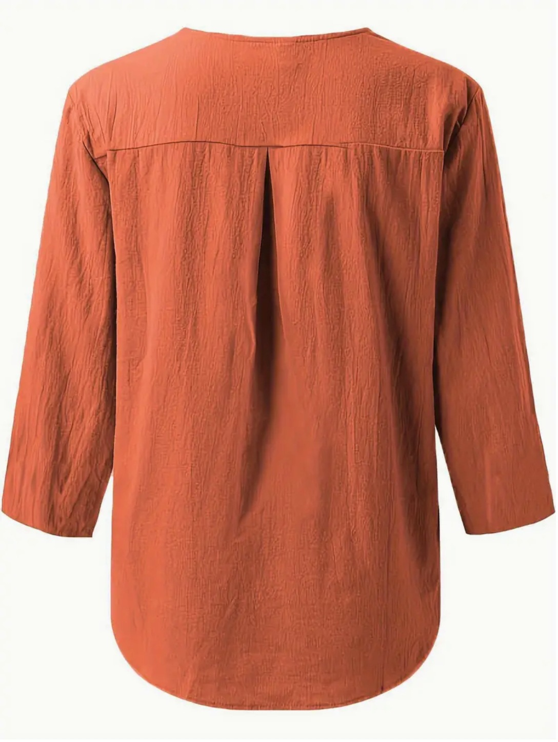 Stylish V Neck Buttons Going Out Casual Shirt