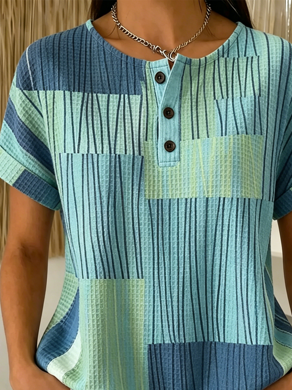 Others Casual Loose Geometric T-Shirt