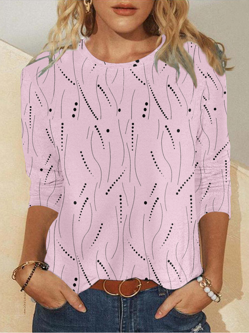 Long Sleeve Round Neck T-Shirt