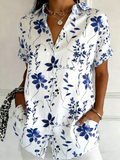 Shawl Collar Regular Fit Elegant Shirt