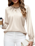 Plain Others Elegant Loose Shirt