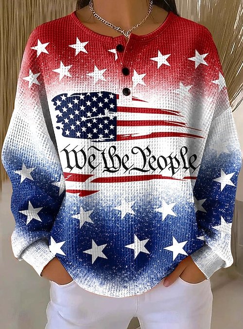 Text Letters Casual Others Loose Sweatshirt