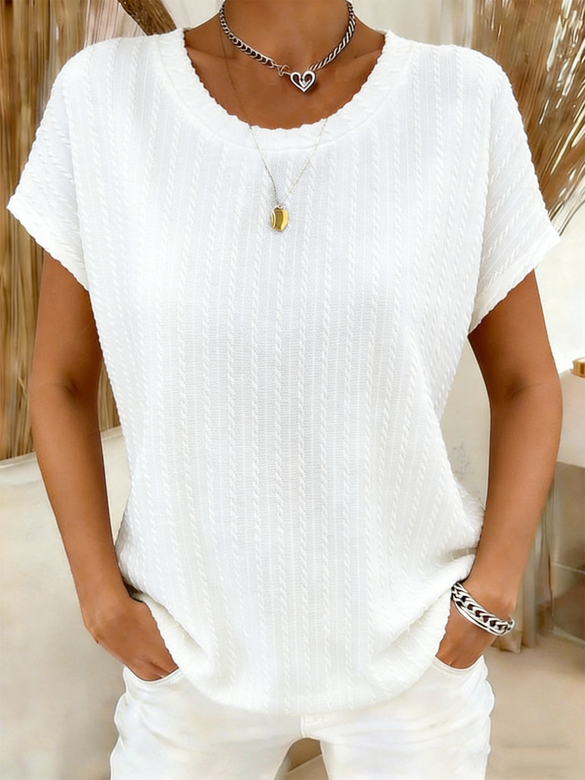 Plain Casual Others T-Shirt
