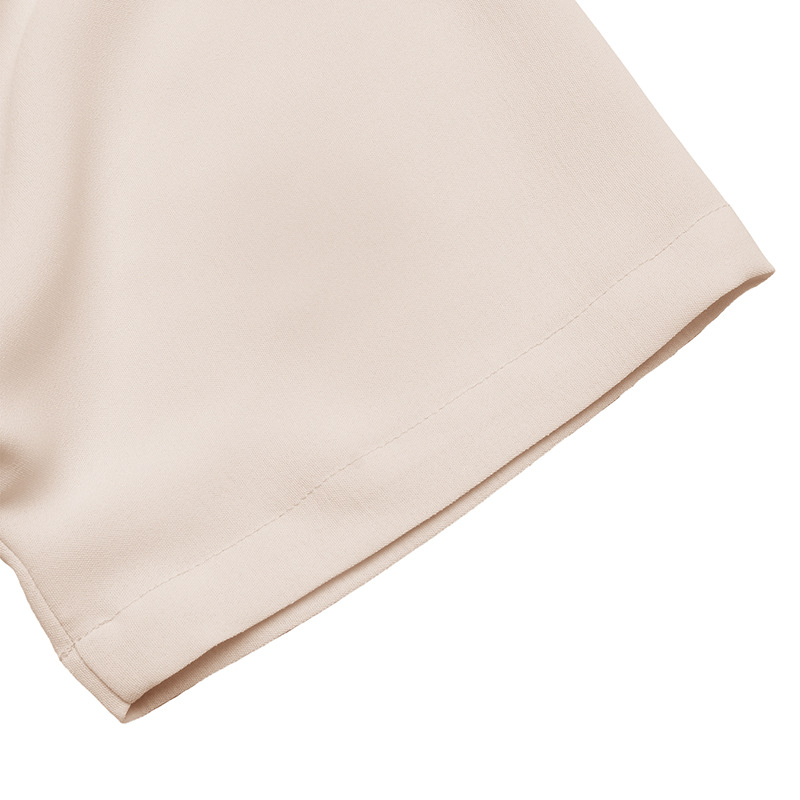 Plain Batwing Short Sleeve V Neck Pleated A-Shape Skirt Elegant Maxi Dress